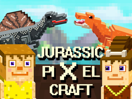 Screenshots of Jurassic Pixel Craft : Block dinosaur world games for iPad