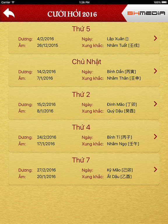 Screenshots of Xem Ngay Tot for iPad