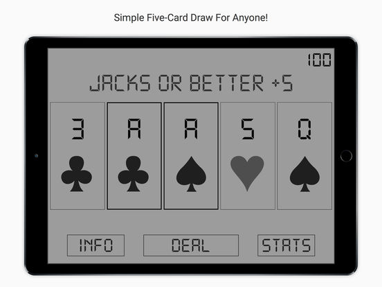 free 5 card draw poker no download