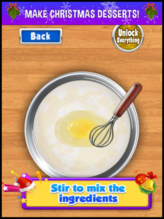 Screenshots of A Christmas Food Fever Cooking Maker - make xmas cake & cookie dessert in a kid making game! for iPad