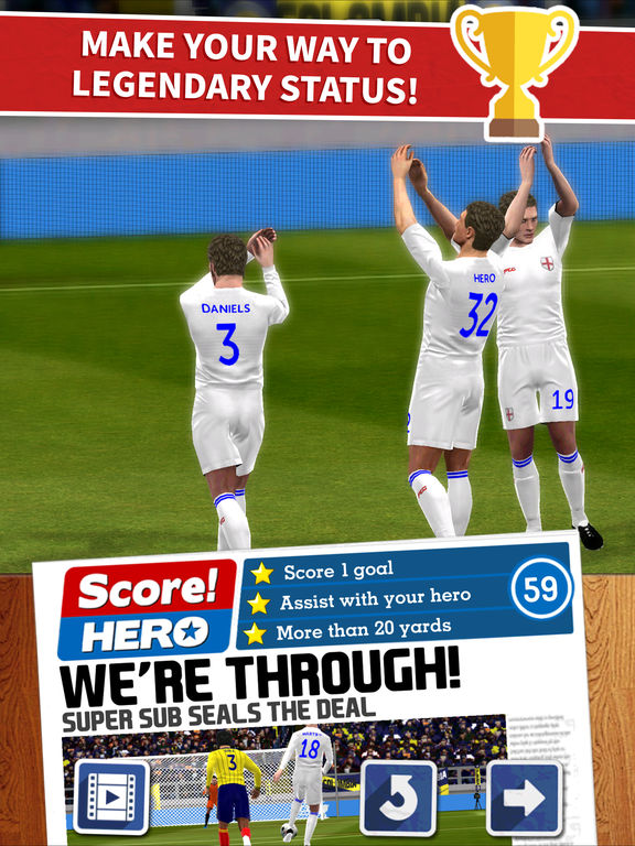 Screenshots of Score! Hero for iPad