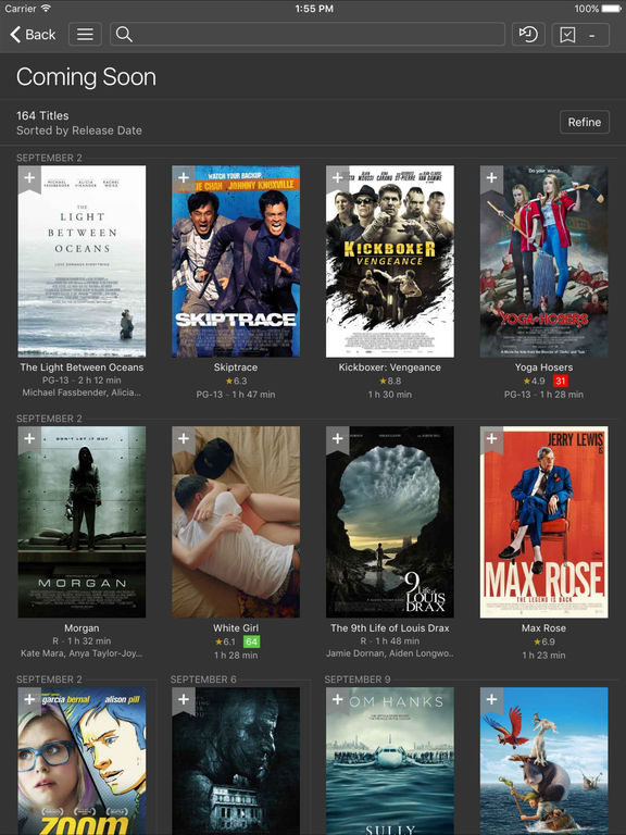 Screenshots of IMDb Movies & TV for iPad