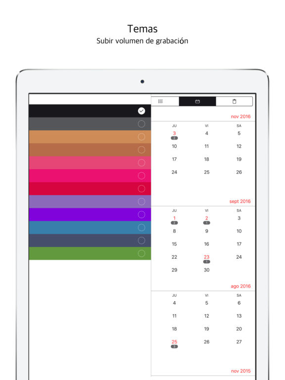 Captura de pantalla del iPad 5
