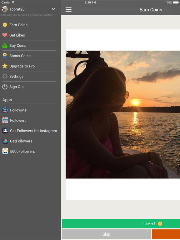 Screenshots of Get Likes for Instagram - Get Likes on Instagram for iPad