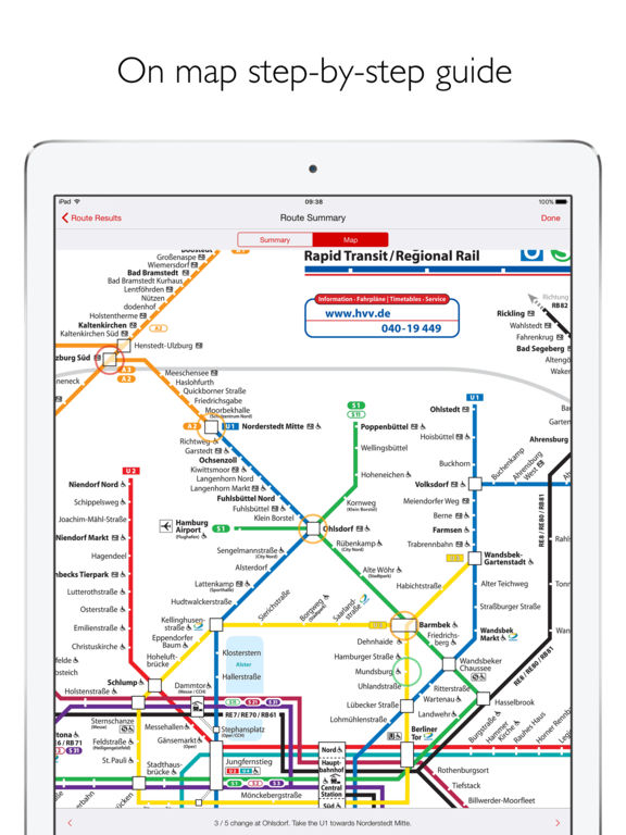 Illustrator map Hamburg Metro