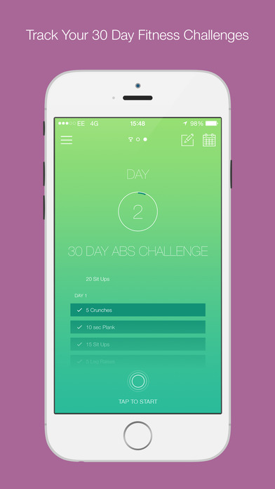 30 Day Fitness Challenges Screenshot