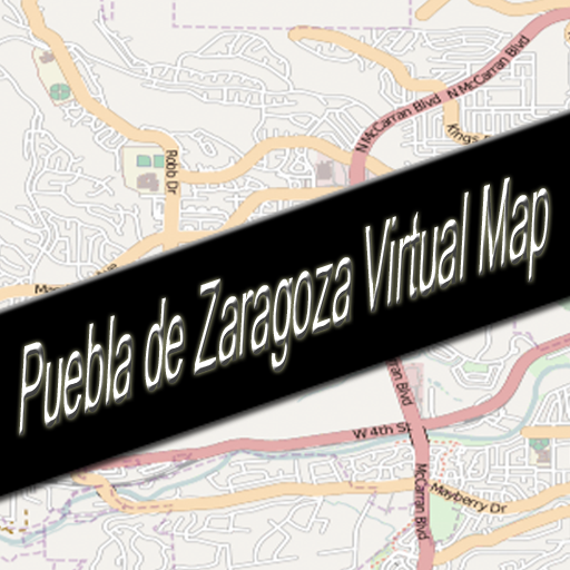 Puebla de Zaragoza, Mexico Virtual Map