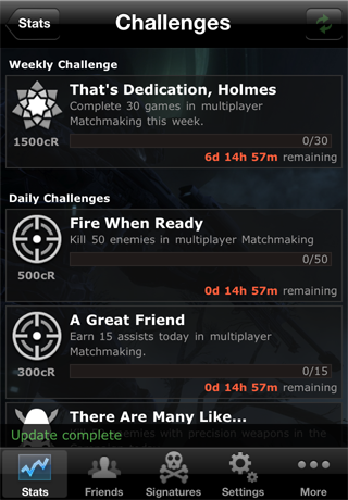 Stats for Halo Reach screenshot 2