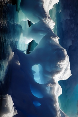 Gorgeous Ice Caverns Slide Puzzle image #1