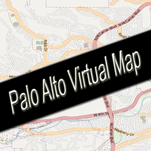 Palo Alto, California Virtual Map