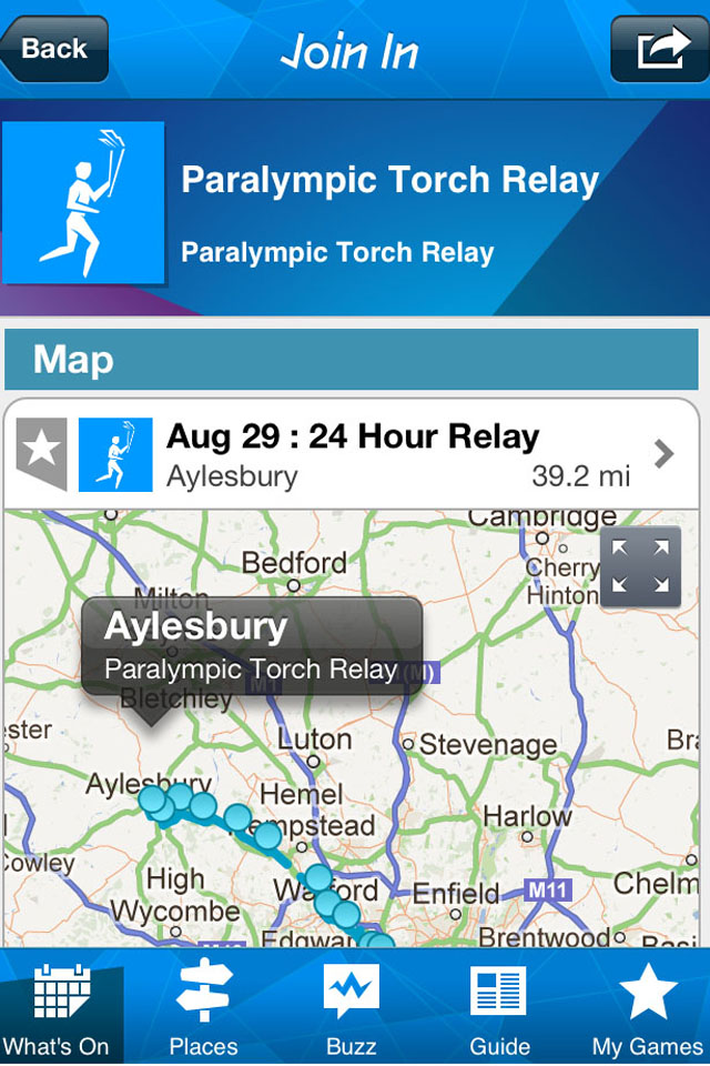 London 2012: Official Join In App for the Olympic and Paralympic Games screenshot 2