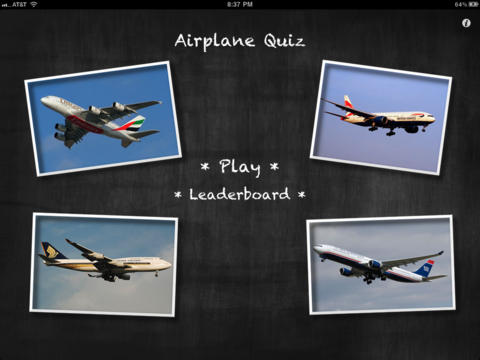 Airplane Quiz for iPad screenshot 1