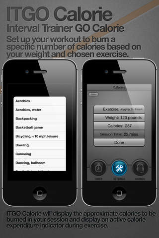 ITGO CALORIE - Interval Trainer GO CALORIE - The First Dual Music Playlist Interval Timer with Active Calorie Monitor™ Technology screenshot 4
