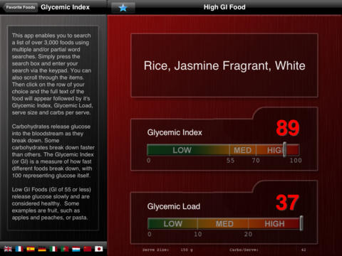 A Low GI Diet - Glycemic Index Search screenshot 10