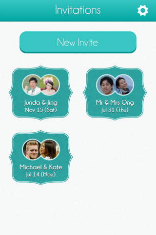 Big Day - the free wedding invitation tracker app - náhled