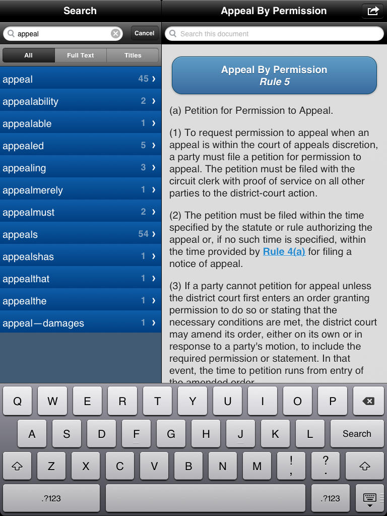 Nita federal rules of appellate procedure with commentaries pocket pc database