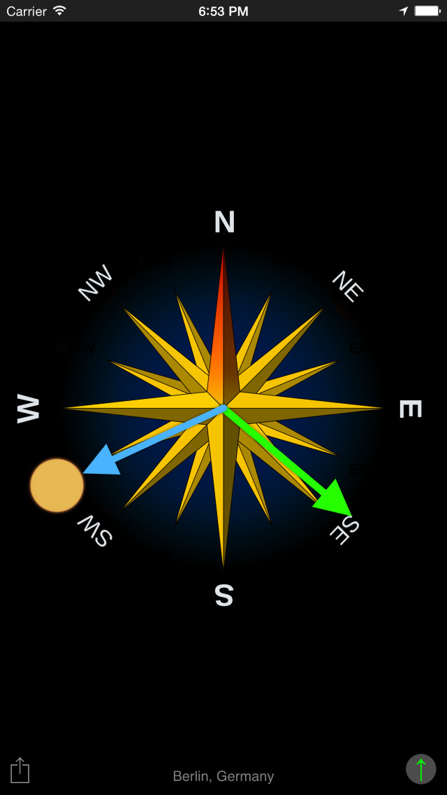 Sun Compass App screenshot 1