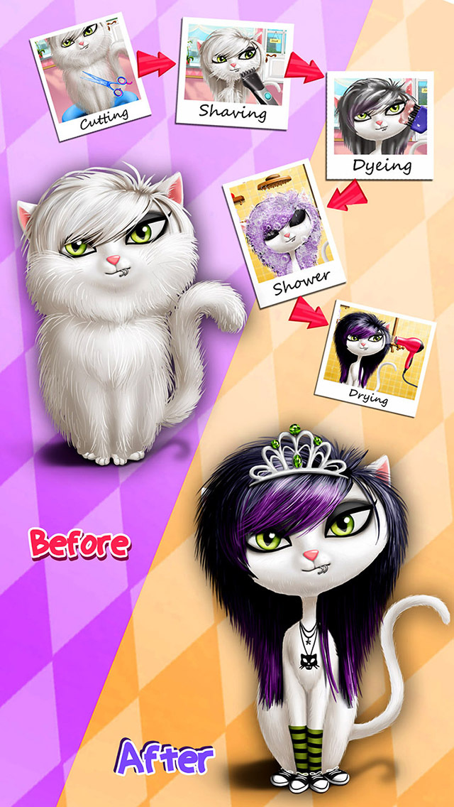 Animal Hair Salon, Dress Up and Pet Style Makeover - No Ads screenshot 2