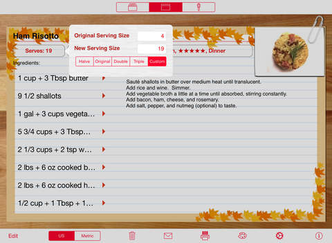 Recipe Manager - Serving Sizer screenshot 3