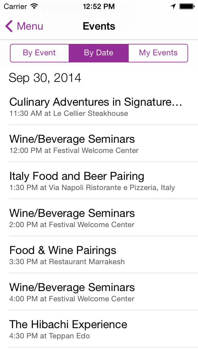 Epcot Food & Wine Festival Guide screenshot 5