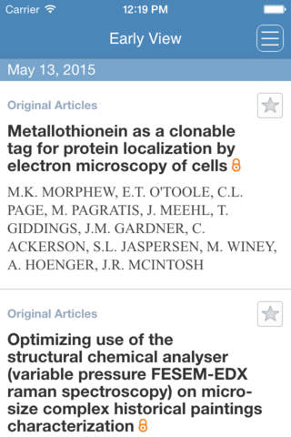 Journal of Microscopy - náhled