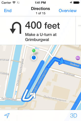 Amsterdam Cycling Map - náhled