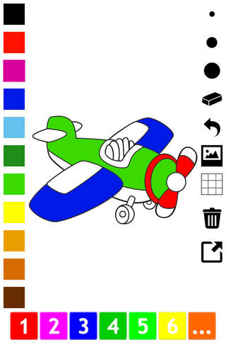 All aboard: coloring book for children with transp - náhled