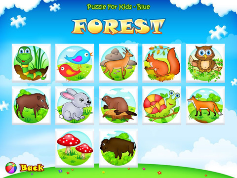 123 Kids Fun PUZZLE BLUE - Free Educational Jigsaw Puzzle Game for