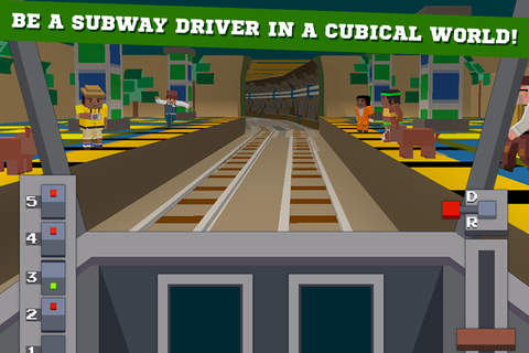 Pixel Subway Train Simulator 3D - náhled