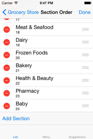 ListTastic Shopping List - náhled