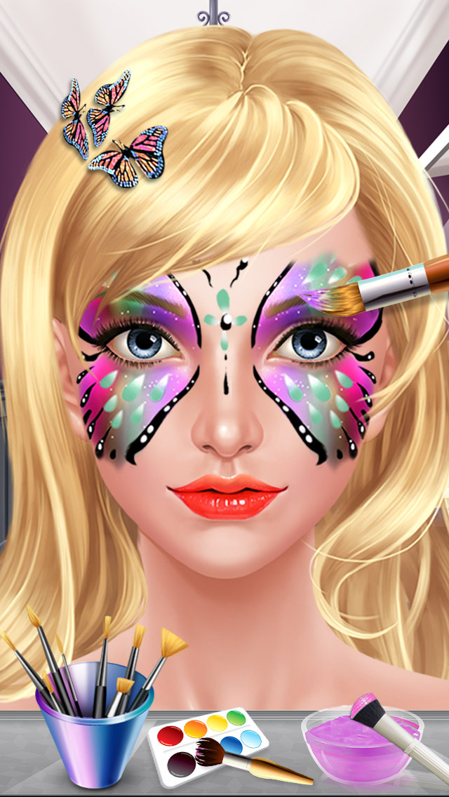 face paint beauty spa - dress up & salon