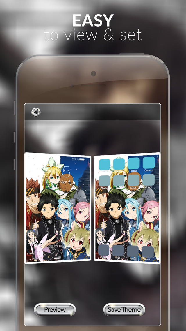 Manga & Anime Gallery : HD Retina Wallpaper Themes and Backgrounds in Sword Art Online Style screenshot 3