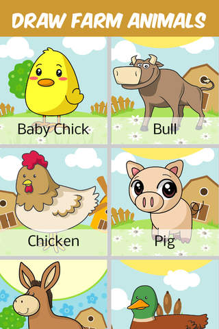 How to Draw Farm Animals - náhled