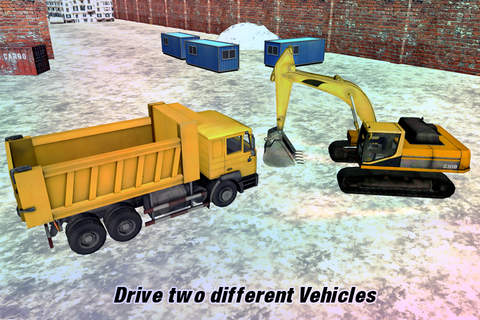 Extreme Snow Excavator Tractor Simulator 3D Game – - náhled