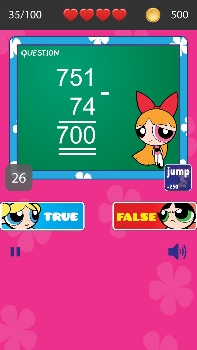 Mathematics Quizzes with The Powerpuff Girls edition (Practice Problems
