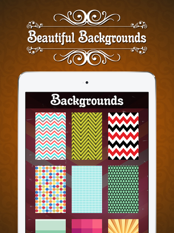 Make Monogram Wallpapers - DIY Designer Backgrounds Creator with Chevron Pattern Theme wallpapers screenshot 10