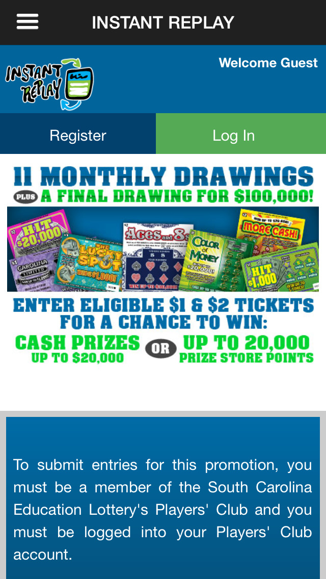SC Lottery Instant Replay Apps 148Apps