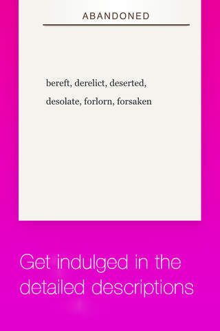 Roget's Unabridged Thesaurus - náhled