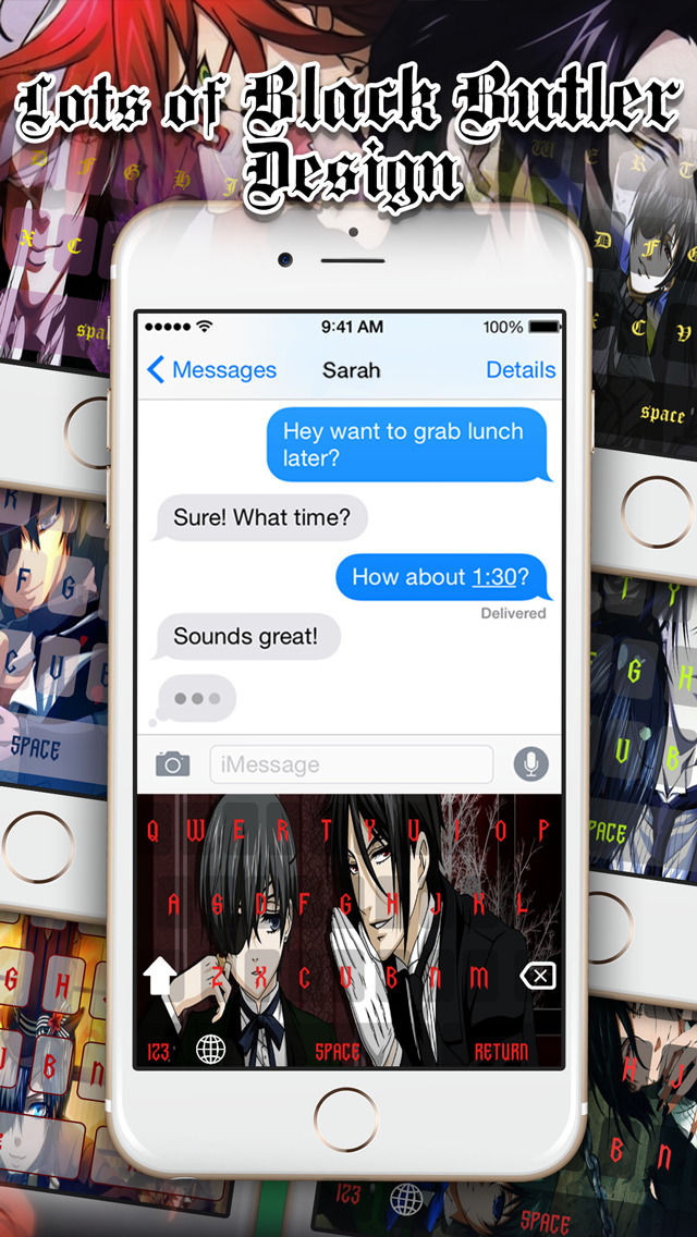 KeyCCM – Wallpaper Manga & Anime Keyboard Themes Black Butler Edition screenshot 2