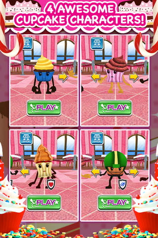 3D Cupcake Girly Girl Bakery Run Game FREE - náhled