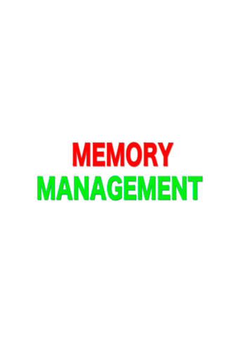Memory Management - Tips - náhled