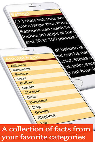 Animal facts collection - náhled