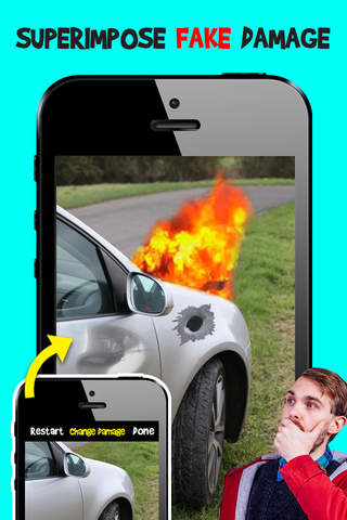 Damage Cam PRO - Fake Prank Photo Editor Booth - náhled
