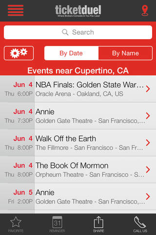 TicketDuel - náhled