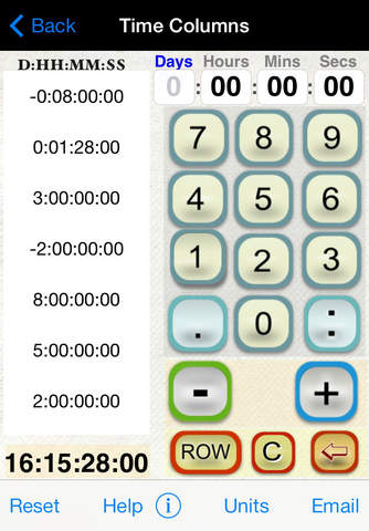 Hours, Minutes & Seconds Calculator with Date Diff - náhled
