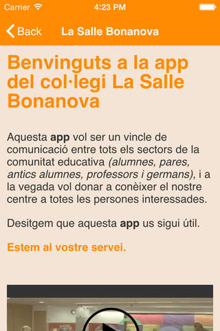 La Salle Bonanova app - náhled