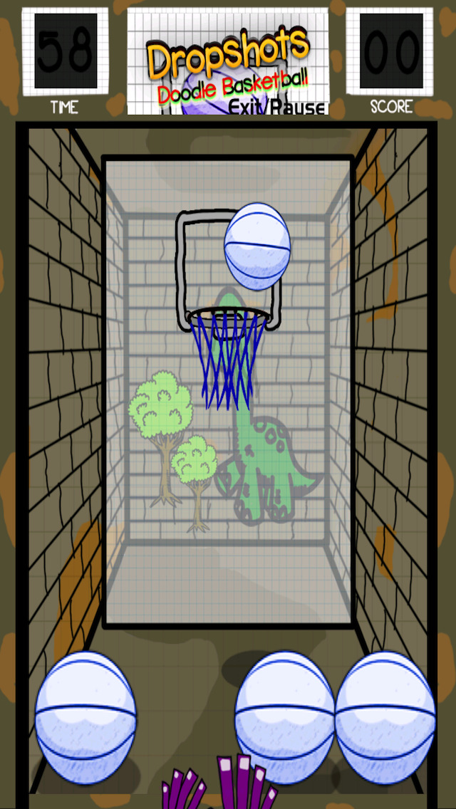 dropshots: doodle basketball throw free (dropshots:塗鴉籃球投擲