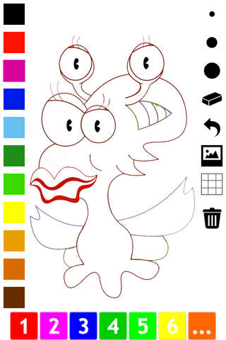 A Monster Coloring Book for Children to Learn to C - náhled