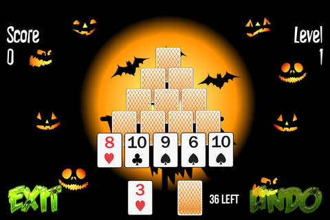 Pyramid Solitaire Halloween - náhled