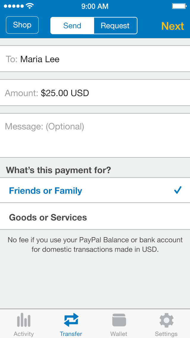 PayPal - Send, Shop, Manage screenshot 4